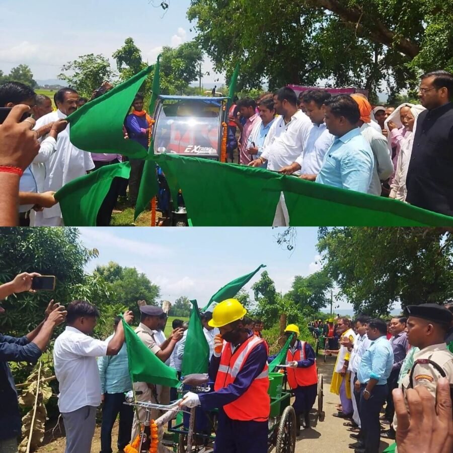रोहतास: शहरों की तर्ज पर अब गांव में डोर टू डोर होगा कचरा उठाओ, तिलौथू प्रखण्ड के  इन्द्रपृरी से हुआ शुभारंभ