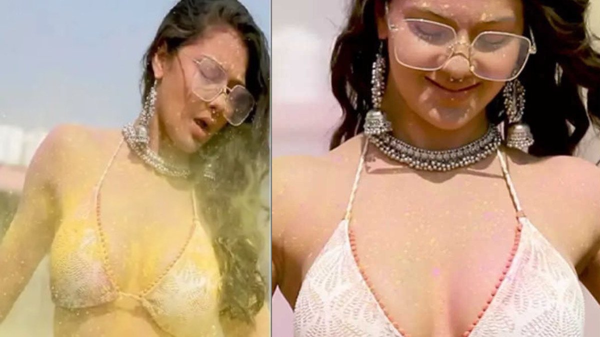 Namrata Malla Holi Outfit: नम्रता ने रंग-बिरंगे गुलाल से बिखेरी दिलकश अदाएं, रिवीलिंग साड़ी में ढाया कहर!