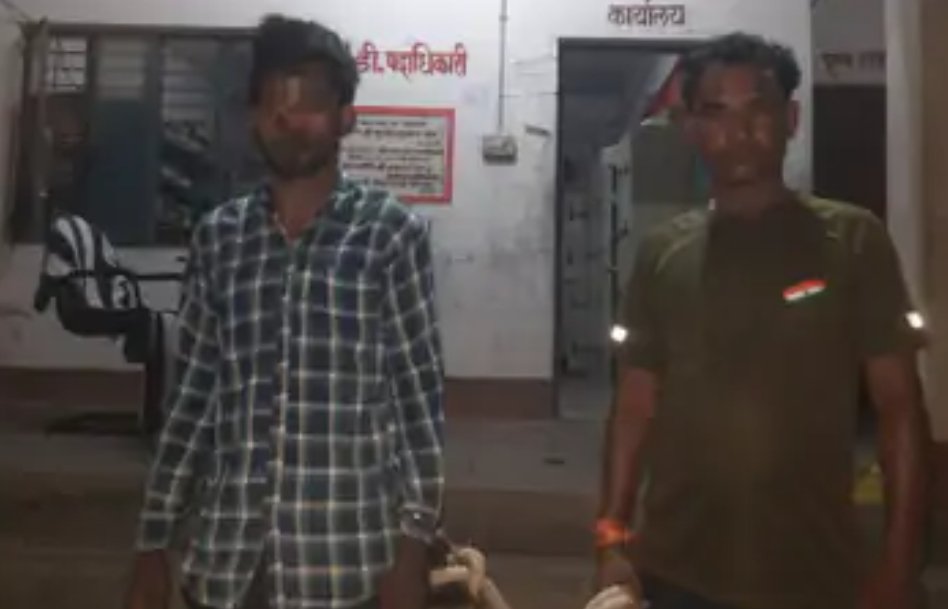 हथकड़ी से हाथ निकाल भागा अभियुक्त हुआ   24 घंटे बाद  गिरफ्तार