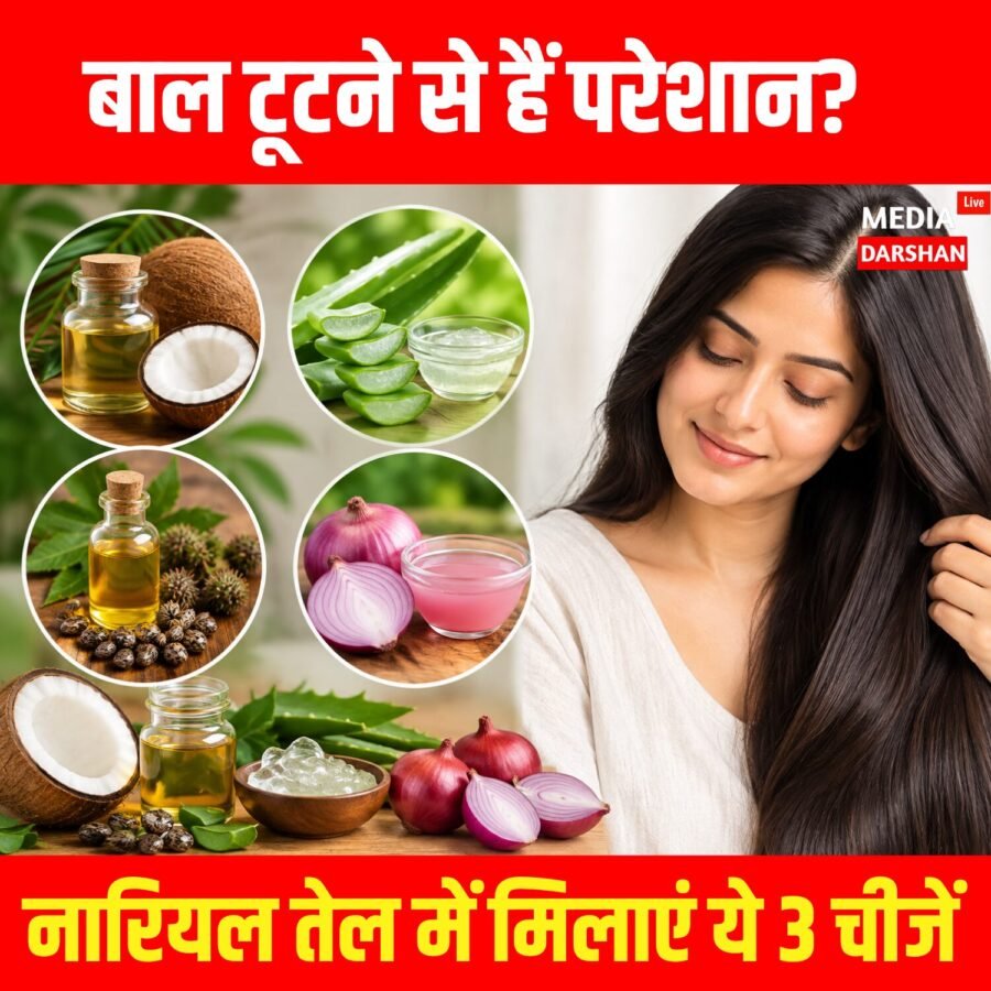 बाल टूटने से हैं परेशान? नारियल तेल में मिलाएं ये 3 चीजें, जानें सही तरीका