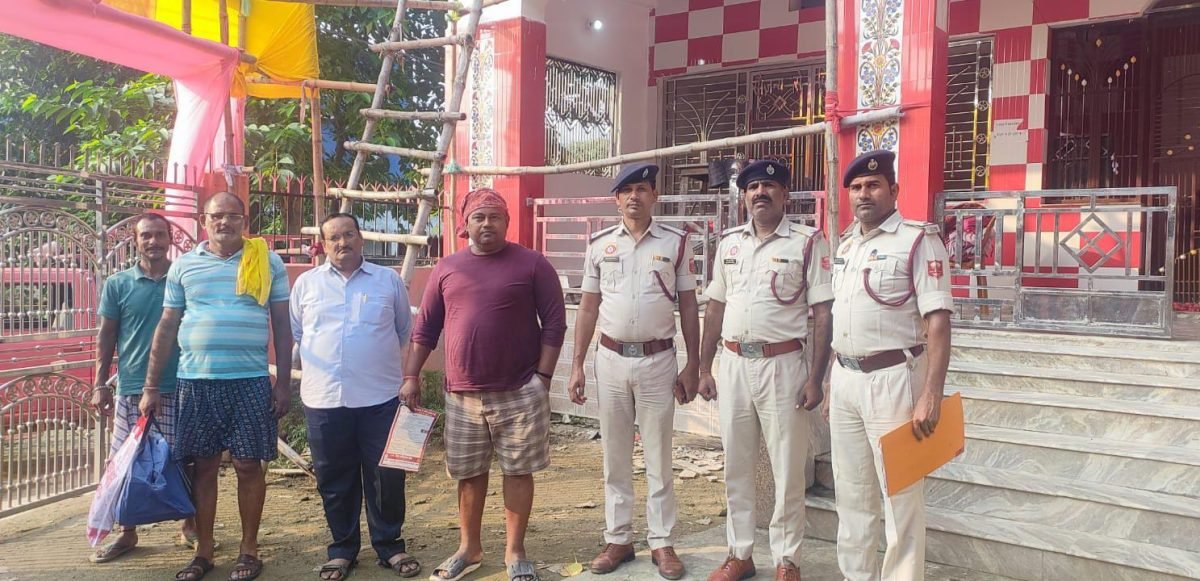 दुर्गापूजा को लेकर पटुआहा में अग्निशमन विभाग का जागरूकता अभियान