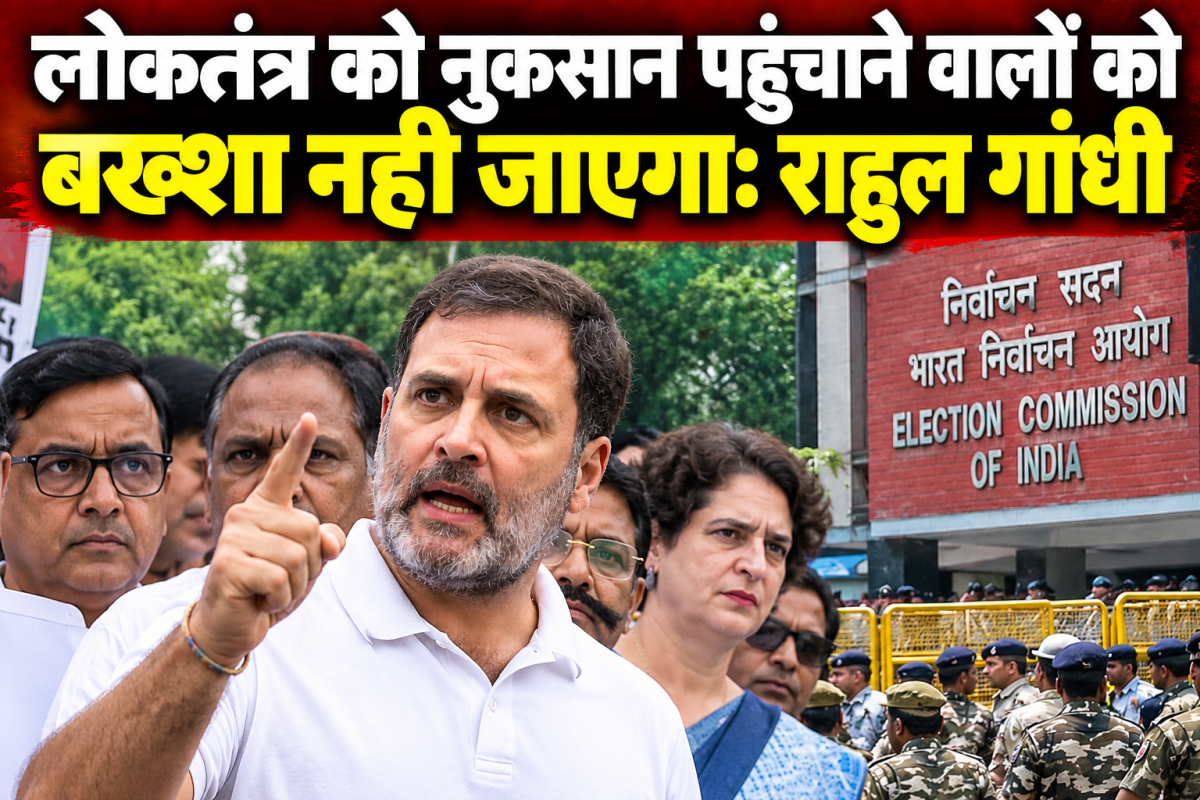 लोकतंत्र को नुकसान पहुंचाने वालों को बख्शा नहीं जाएगा: राहुल गांधी