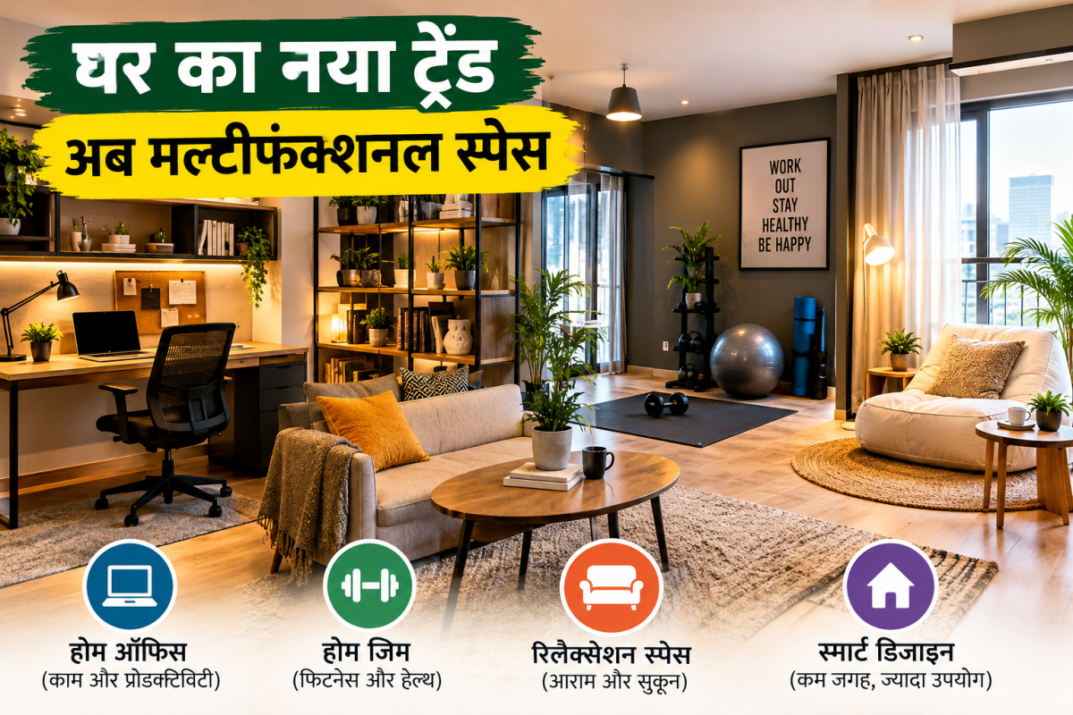 घर अब सिर्फ घर नहीं, बना मल्टीफंक्शनल स्पेस
